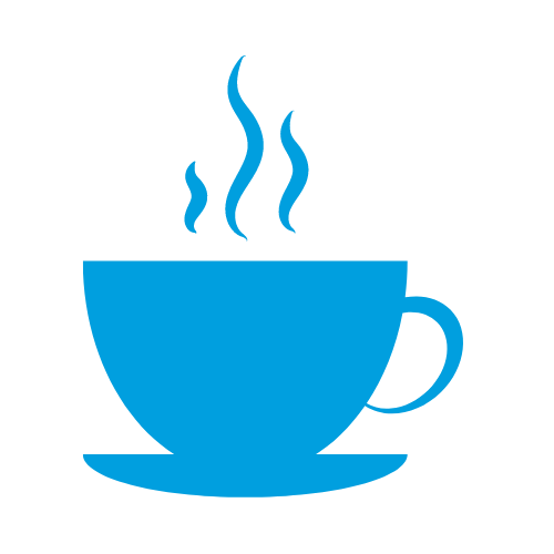 Blue Coffee Icon
