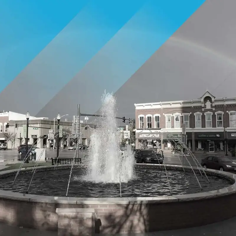 outdoor water fountain